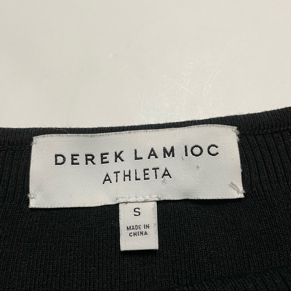 Athleta Derek Lam 10C 10 Crosby Ribbed Long Sleeve Knit Sweater Blouse Small - Picture 2 of 7